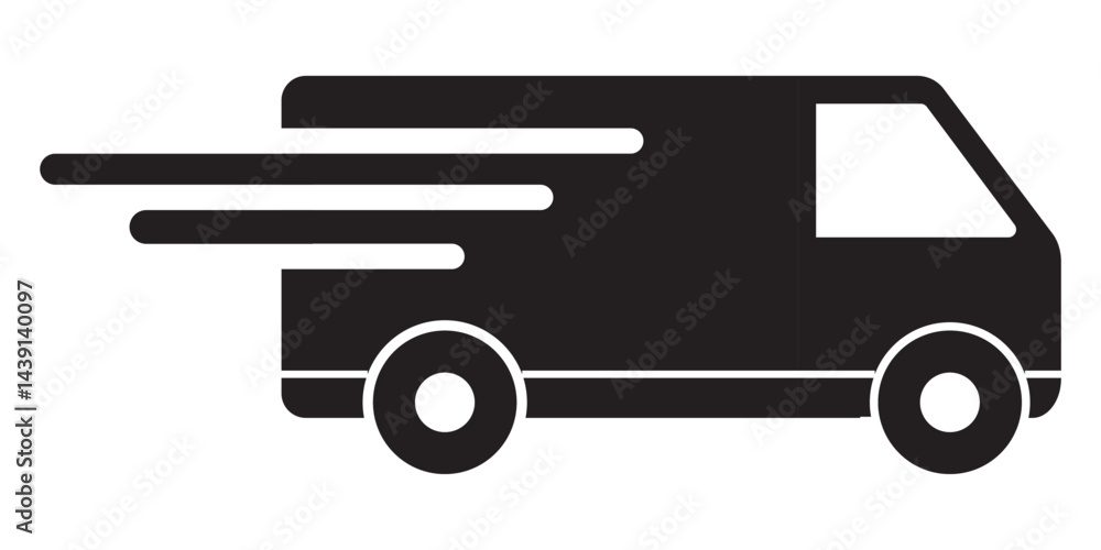 Delivery Icon for Efficient Logistics Services. Fast delivery icon. Delivery Icon for Efficient Logistics Services. Fast delivery icon.