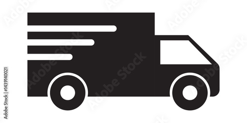 Fast shipping delivery truck icon set. Delivery Truck icon. Fast delivery icon.