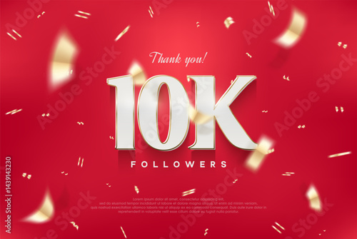 10K elegant and luxurious design, vector background thank you for the followers.