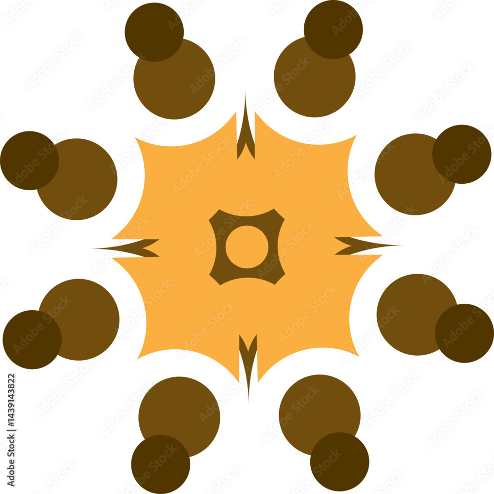 Fototapeta premium Community Illustration, Collaboration Icon