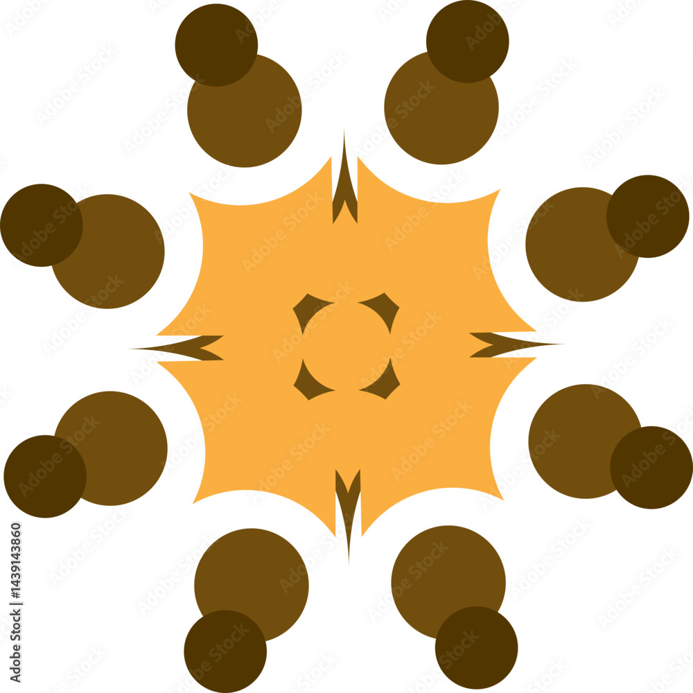 Fototapeta premium Community Illustration, Collaboration Icon