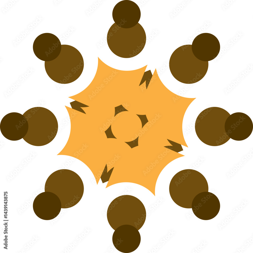 Fototapeta premium Community Illustration, Collaboration Icon