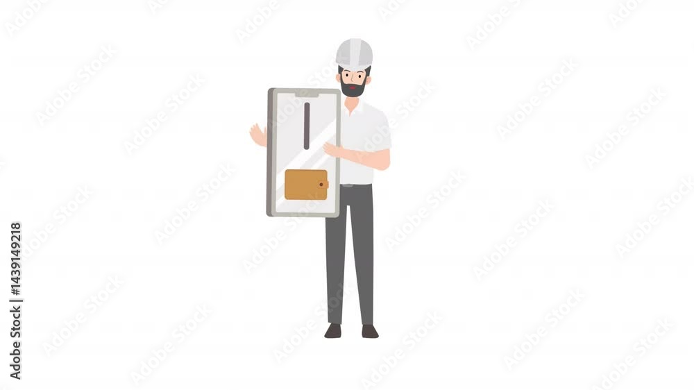 Man holding wallet cartoon animation
Man holding wallet cartoon animation