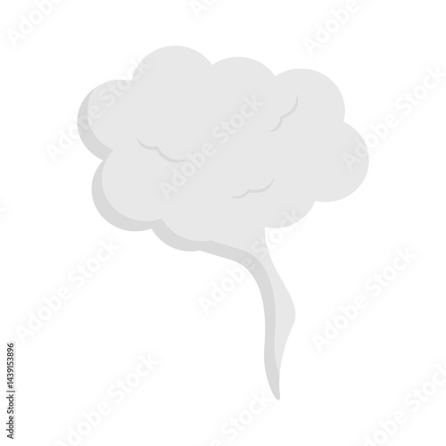 Smoke Clouds Element in Abstract Design. Vector Illustration. 