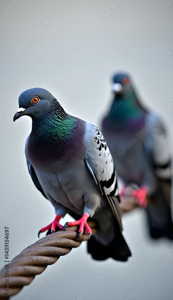Fototapeta premium pigeon on a branch