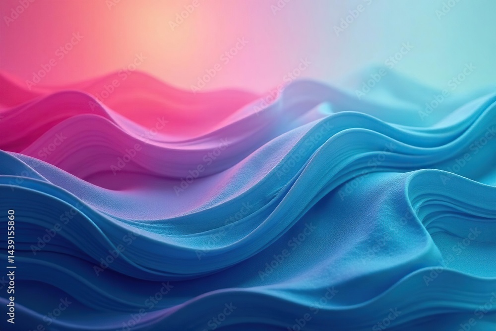 Fototapeta premium Subtle undulating lines forming a calming wallpaper design , cream, wave, pattern