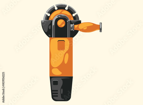 Vector repairer. Illustrations of  Sanders Machine tool. Set of cartoon Carpenter Tools