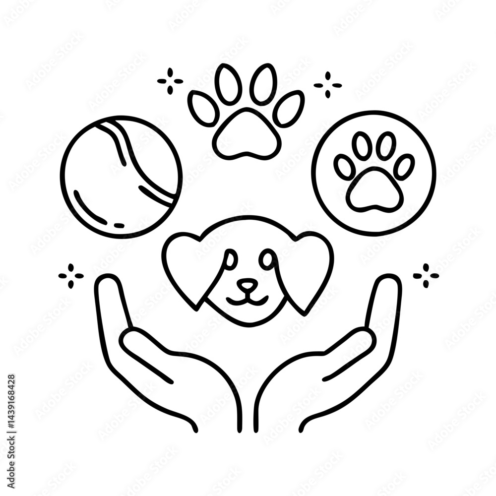 animal friendly icon, animal friendly line art - simple line art of animal friendly, perfect for animal friendly logos and icons animal friendly icon, animal friendly line art - simple line art of animal friendly, perfect for animal friendly logos and icons