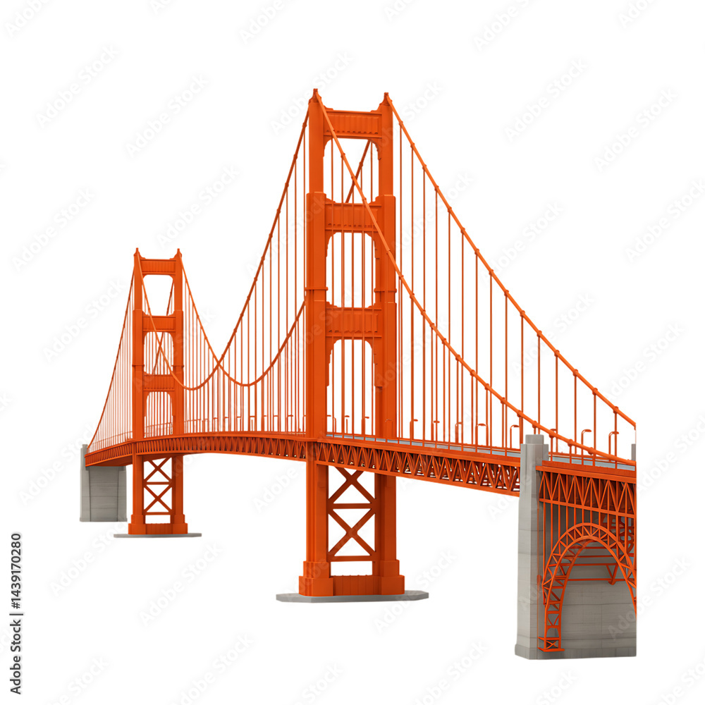 Obraz premium Golden Gate Bridge Model