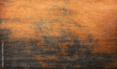 Fototapeta Naklejka Na Ścianę i Meble -  3D paint, fancy gold paint black wood plank, old grunge rustic texture, vintage age decoration background, interior wallpaper 