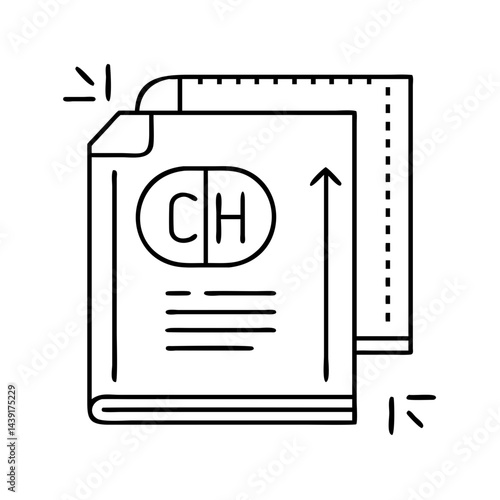chapter heading icon, chapter heading line art - simple line art of chapter heading, perfect for chapter heading logos and icons