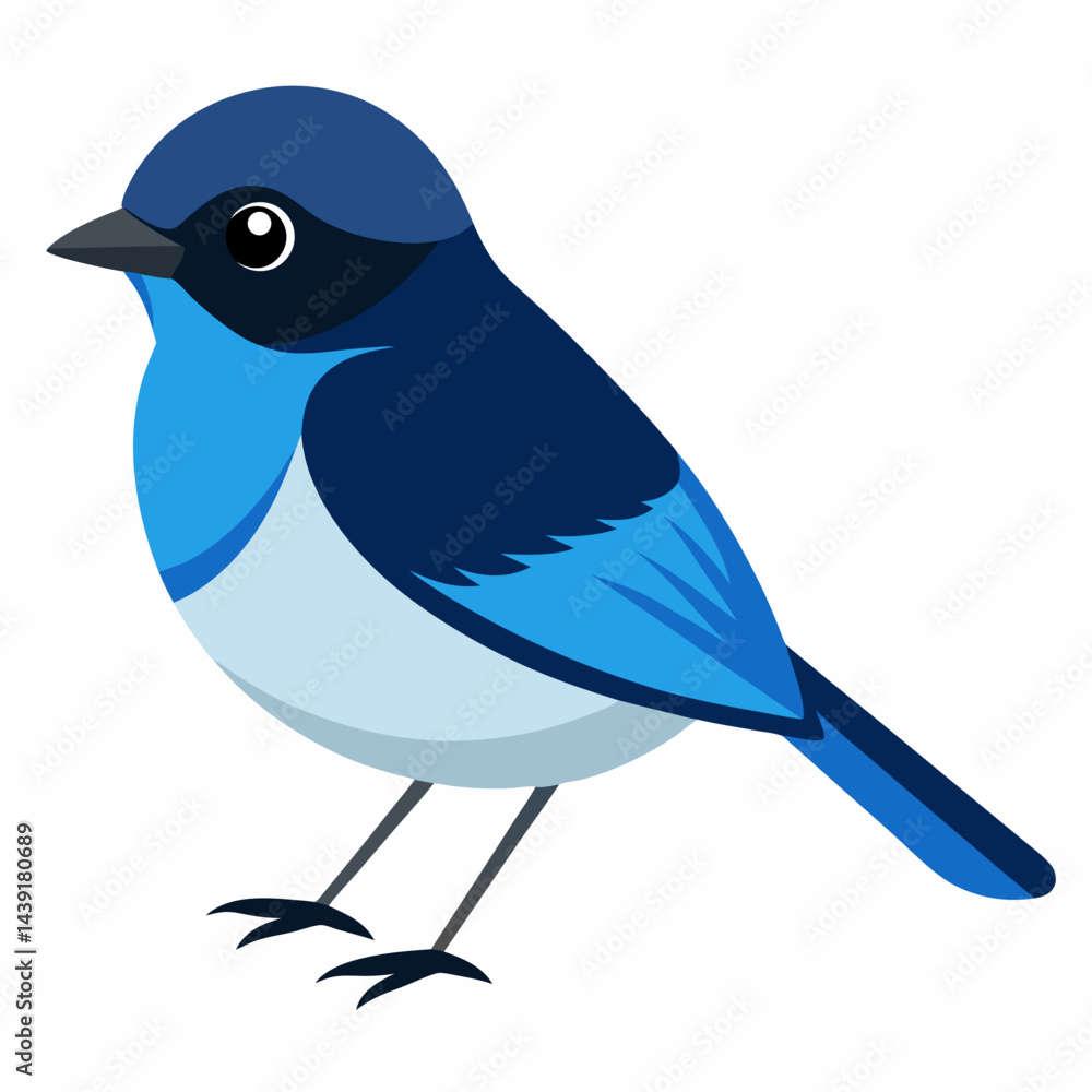 Fototapeta premium blue bird on a branch