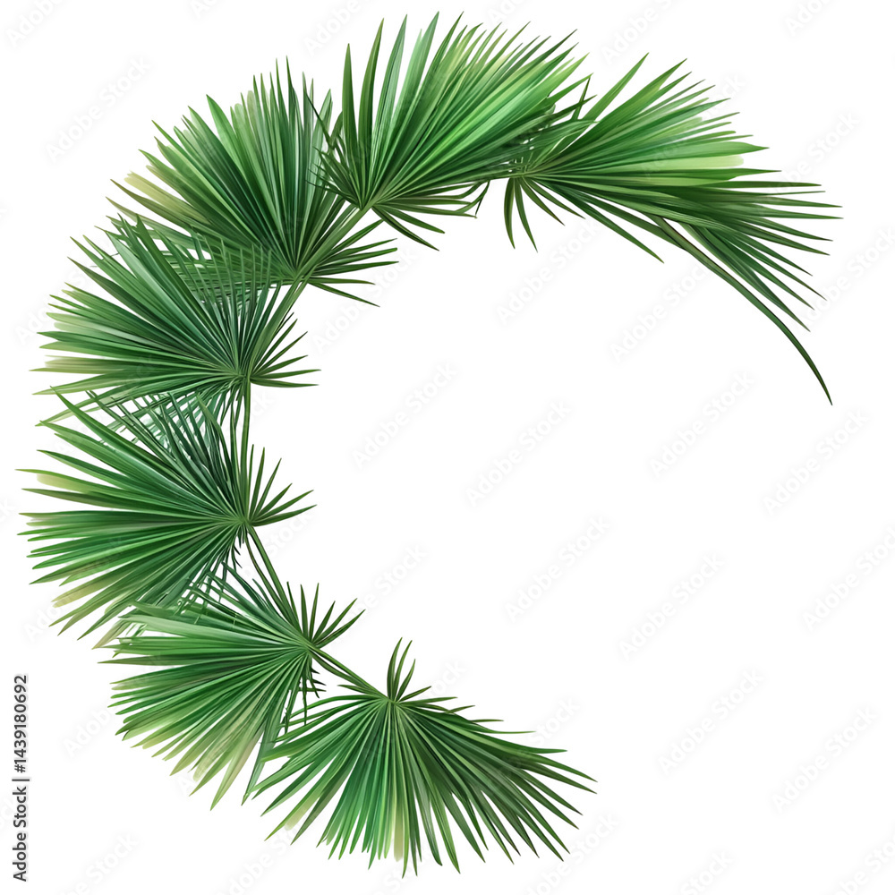 Abstract emerald green shape Abstract emerald green shape