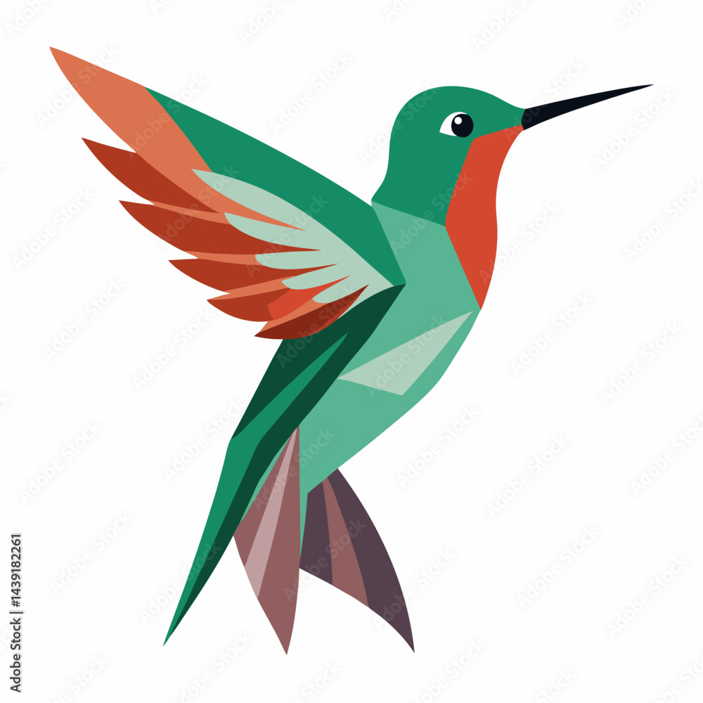 Obraz premium hummingbird and flower