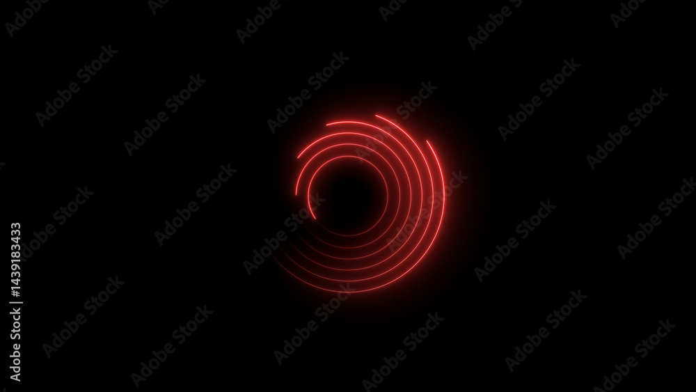 Futuristic circular loading illustration. Abstract medium purple neon light background. Laser neon lines move in a circle along a circular. on black background 4k illustration.
Futuristic circular loading illustration. Abstract medium purple neon light background. Laser neon lines move in a circle along a circular. on black background 4k illustration.