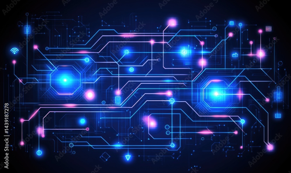 Abstract Digital Network Circuitry Design Abstract Digital Network Circuitry Design