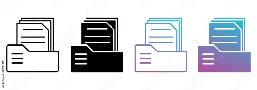 Document best icon sheet with line, glyph, gradient multistyle collection of elements for design Document best icon sheet with line, glyph, gradient multistyle collection of elements for design