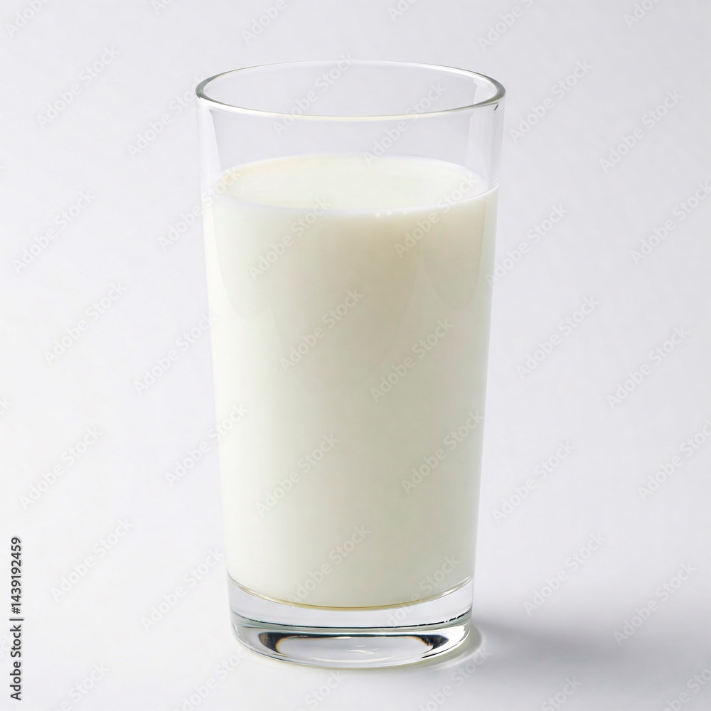 Glass of milk isolated on white background Glass of milk isolated on white background
