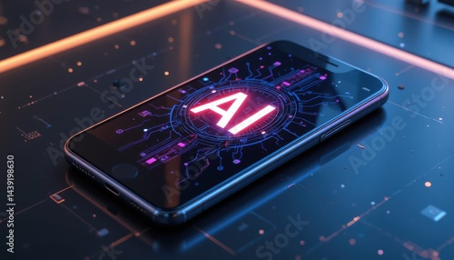 mobile phone in the form of heart Artificial Intelligence
