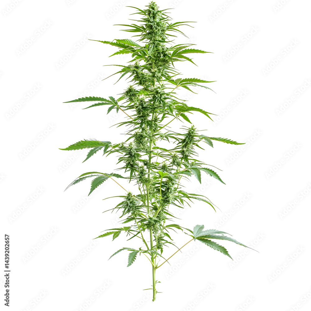 Naklejka premium Detailed macro plant stem image