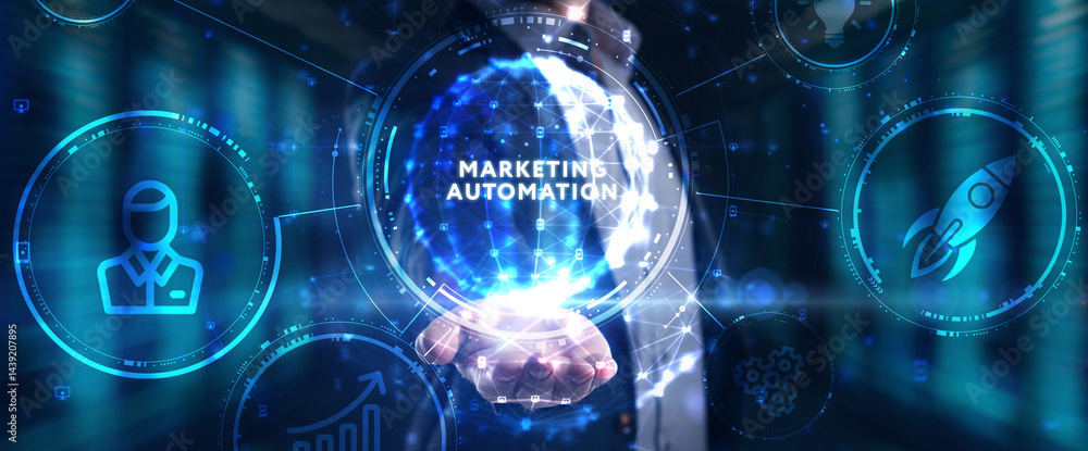 Fototapeta premium Market Research Marketing Strategy Business Technology Internet concept.