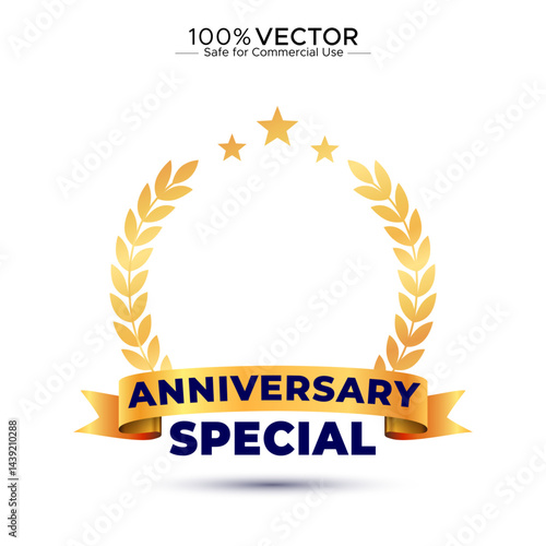 Anniversary Special logo concept_ sale promo, offer, celebration, deals template design.