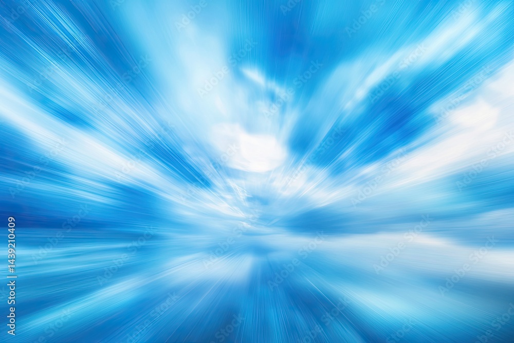 A vibrant blue sky streaked with motion blur, suggesting rapid forward movement. A vibrant blue sky streaked with motion blur, suggesting rapid forward movement.