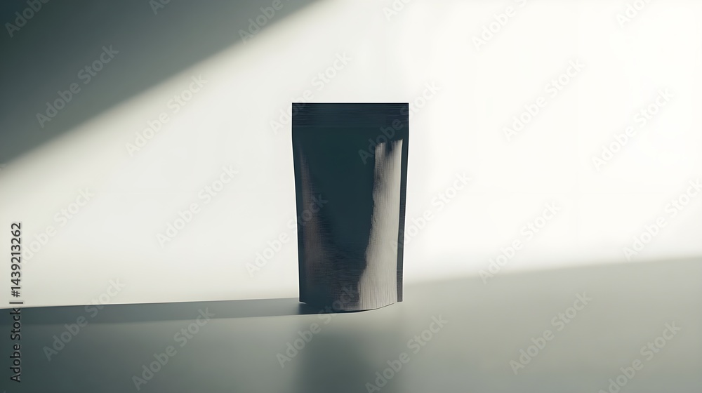 Fototapeta premium Creative stand-up pouches with spouts for cartoon design packaging studio product photography minimalist