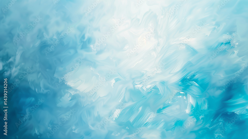 Obraz premium Abstract blur decorative light blue painting background.