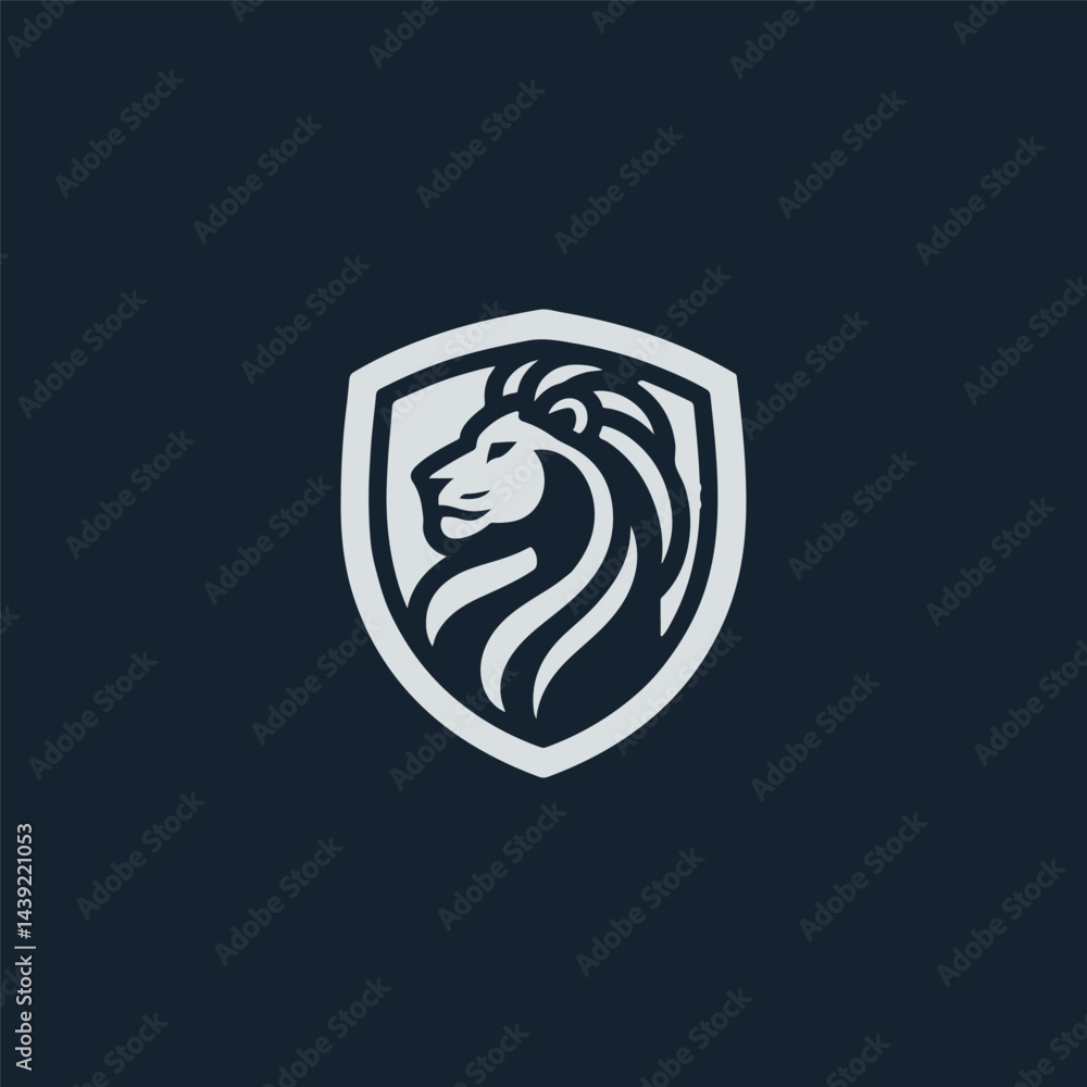 Naklejka premium Lion heraldry logo