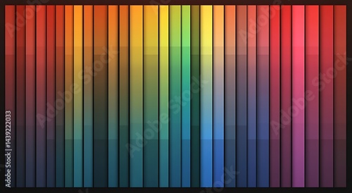 Wallpaper Mural Colorful gradient palette Torontodigital.ca