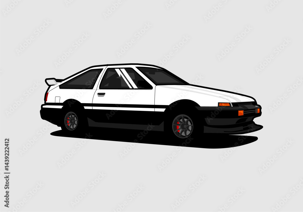 Obraz premium classic sports car image illustration