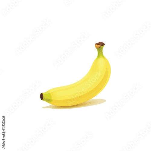 Fresh banana fruit vector image in 3D