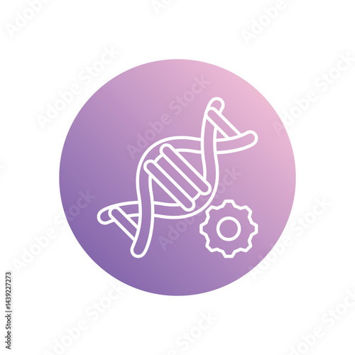Genetic Engineering icon vector stock illustration