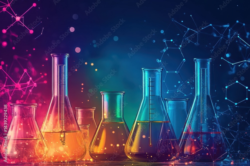 Technology and science innovation background
