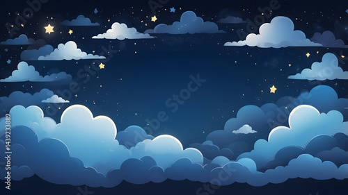 night sky and clouds