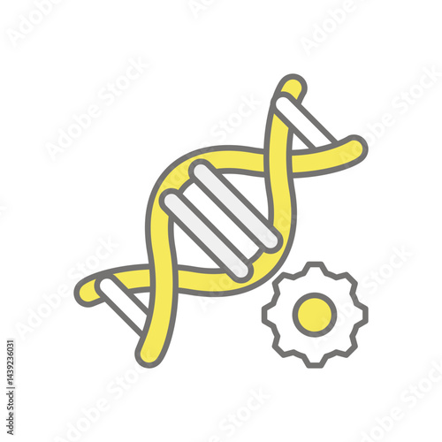 Genetic Engineering icon vector stock illustration