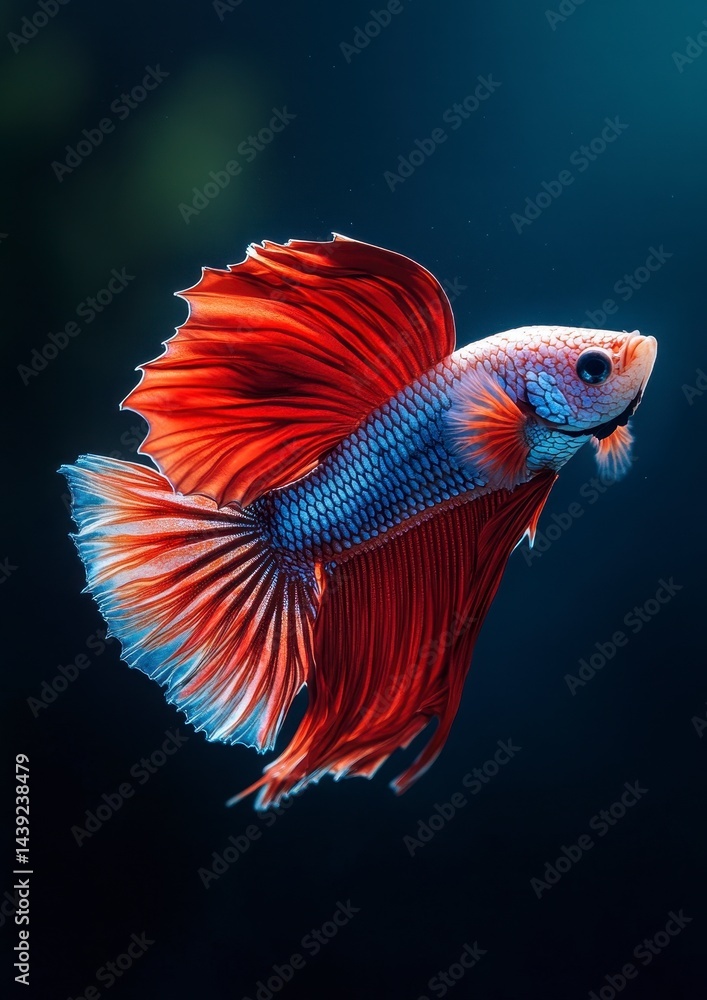 Fototapeta premium siamese fighting fish