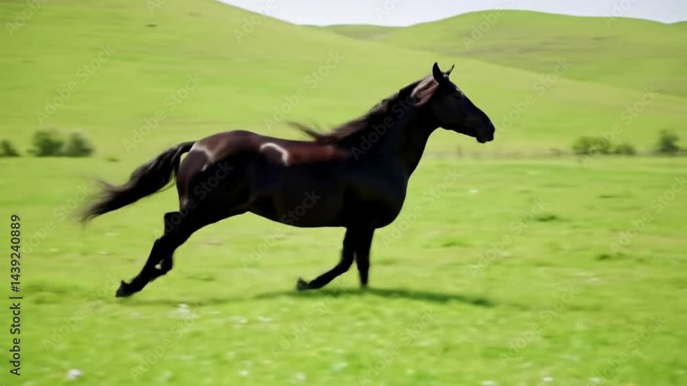 horse on the meadow horse on the meadow