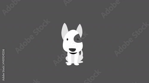 cute dog cartoon animation