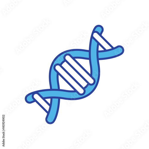 DNA Helix icon vector stock illustration