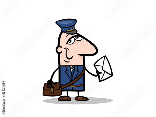 An Animation of a Mailman Delivering Mail on Time