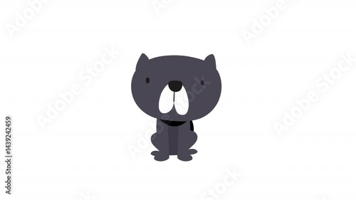 cute dog cartoon animation