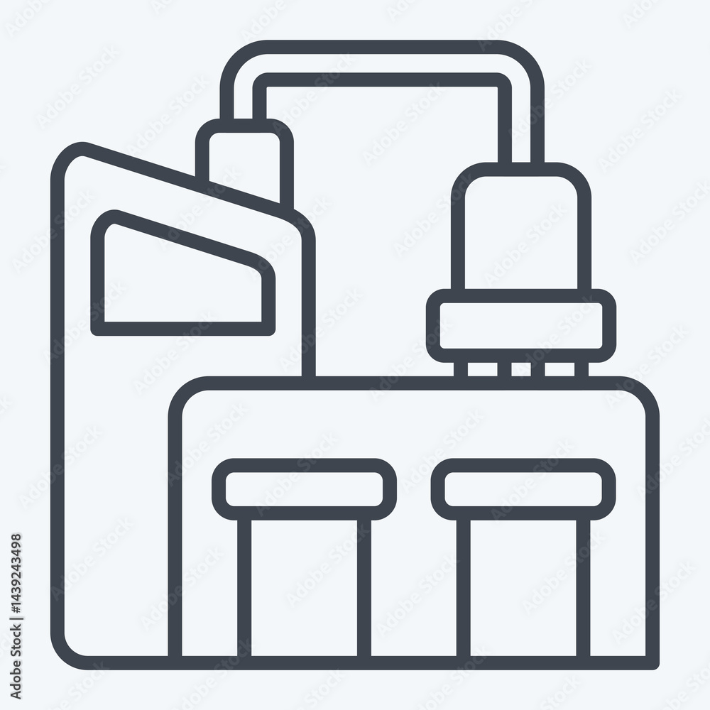 Icon Bussiness. related to Industry symbol. line style. design editable Icon Bussiness. related to Industry symbol. line style. design editable