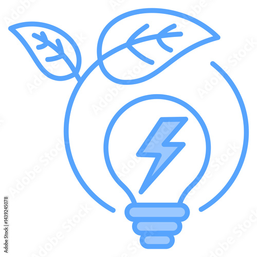 Green Energy Blue Icon