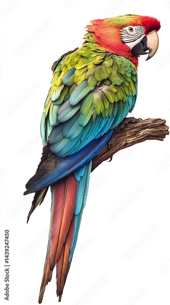 Fototapeta premium background parrot species isolated on white exotic