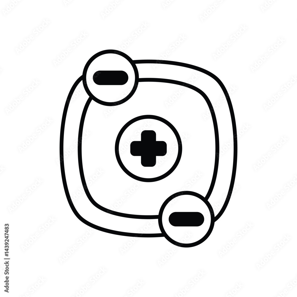 Proton icon vector stock illustration Proton icon vector stock illustration