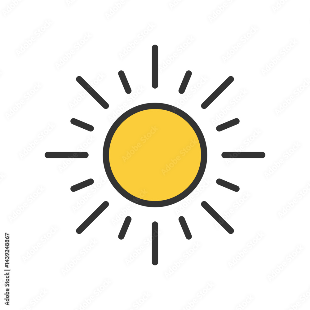 sun icon vector illustration sun icon vector illustration