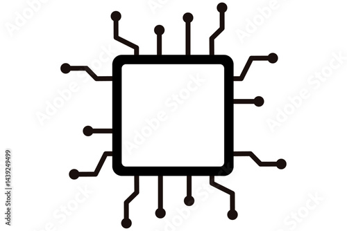 半導体アイコンイラスト