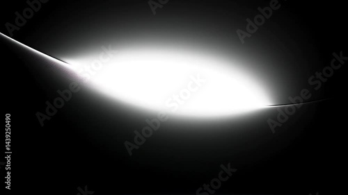 The motion of white light behind the planet background